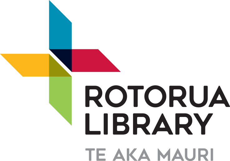 Rotorua Library. Te Aka Mauri logo