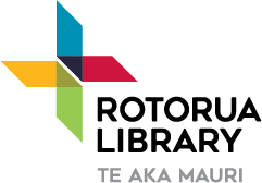 Rotorua Library - print logo